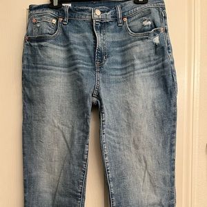 Gap mid rise girlfriend jean.